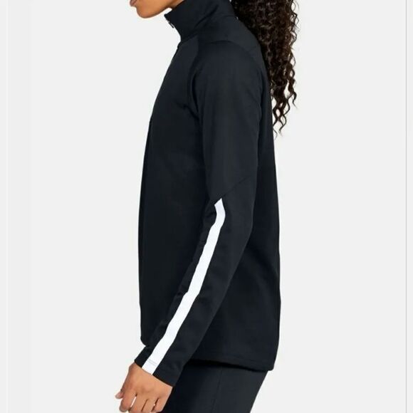 Under Armour AllSeasonGear® UA Qualifier Black 1/4 Zip Long Sleeve Pullover - Picture 2 of 14
